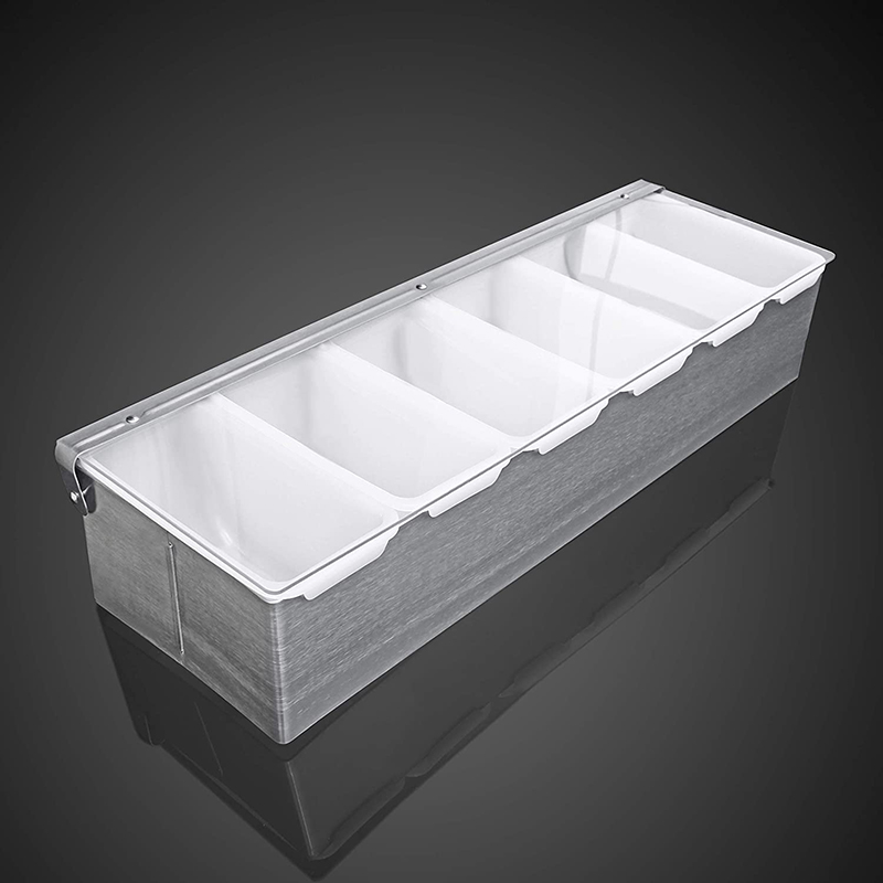 Commercial Kitchen Utensils - Rvs Kruiderij Dispenser Met 4/6 Compartimenten