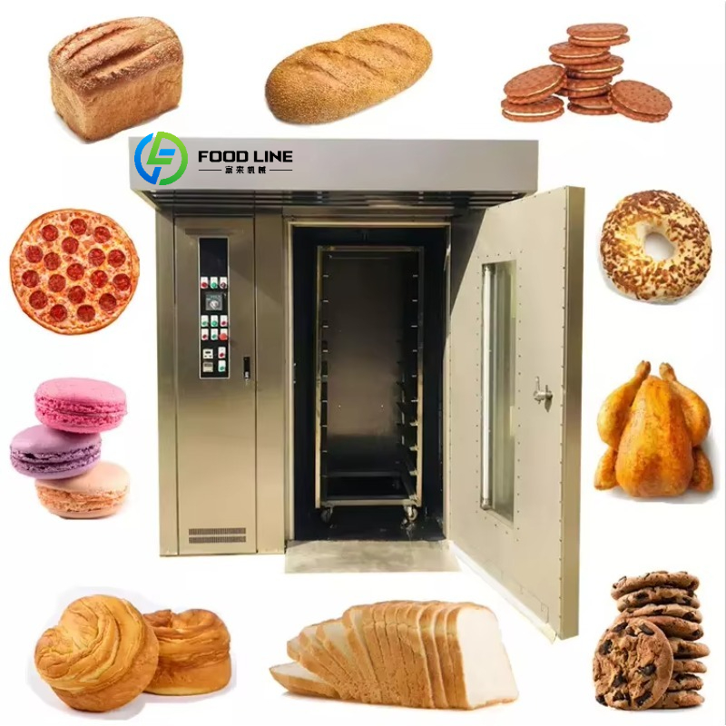 Rotary Bakery Oven - 16 32 64 lade roterende broodrekoven
