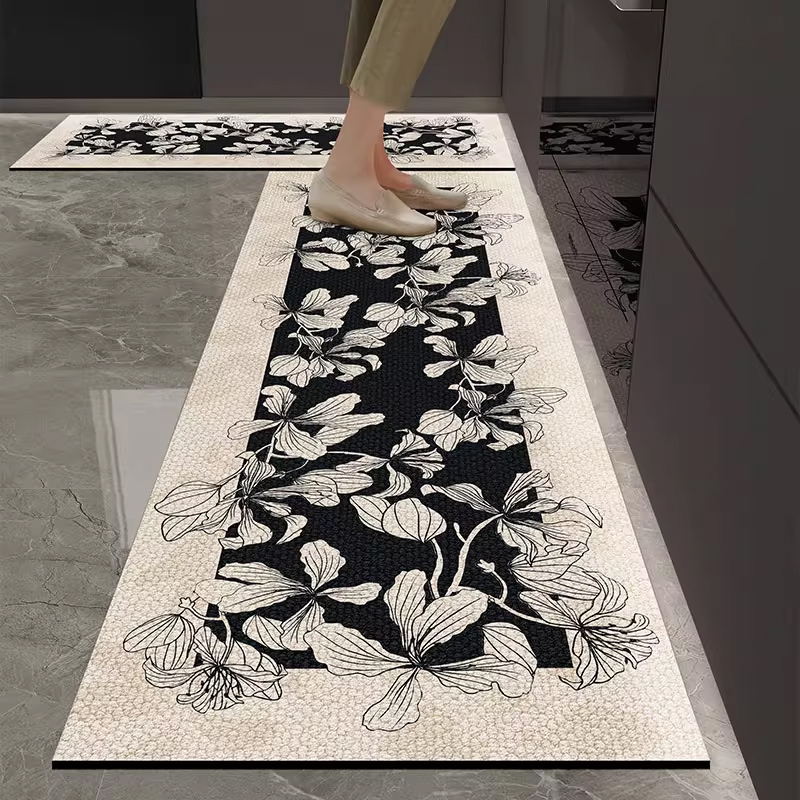 Commercial Kitchen Vinyl Flooring - Keuken Vloermat Waterdicht Antislip Oliebestendig Lederen