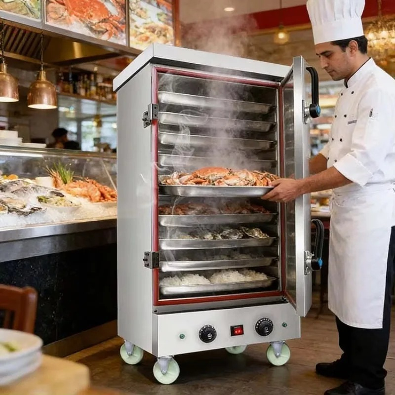 Commercial Kitchen Cooking - Commerciële keukenapparatuur, gasgestookte voedselstoomers, industriële rijststoomkoker,