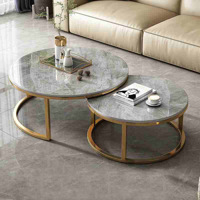 Commercial Kitchen Table - Nordic Luxe Marmeren Top Salontafel Moderne