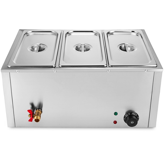 Bain Marie Food Warmer - Beste verkoop voedselverwarmer display restaurant roestvrijstalen