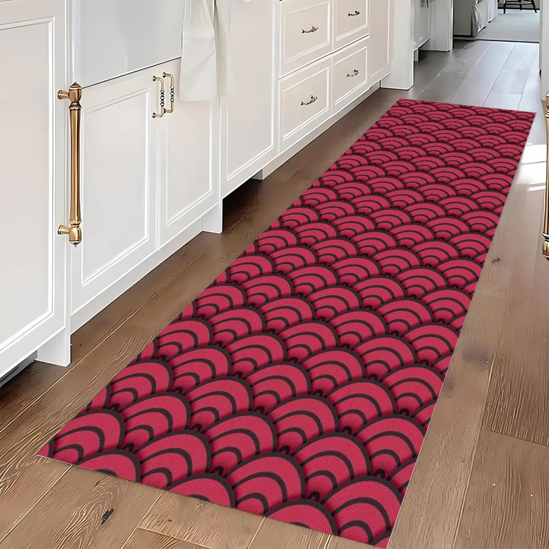 Commercial Kitchen Japanese - Rood Japans Wave Runner-tapijt Antislip keukenvloermat