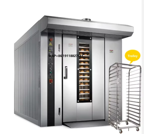Rotary Bakery Oven - 16/32/64 Bakplaten Commerciële Elektrische Rotatie-oven Nieuwe