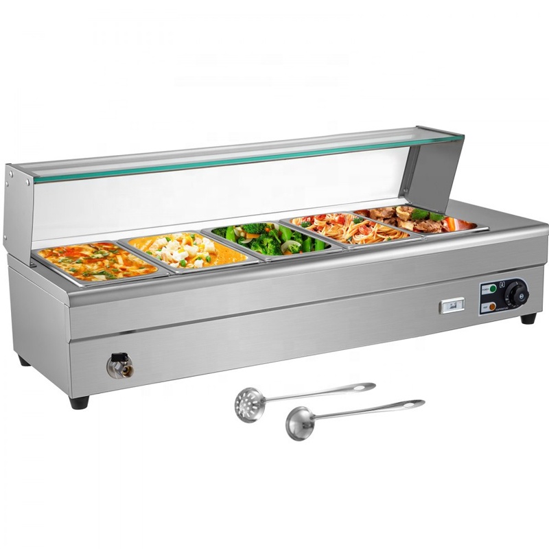 Bain Marie Food Warmer - Pannen Elektrisch Industrieel Tafelblad Bain Marie
