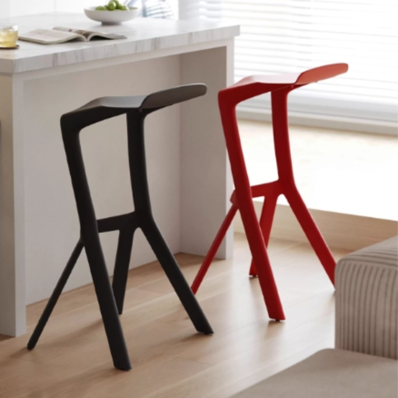 Commercial Kitchen Japanese - Geometrisch ontworpen rugleuning, duurzame plastic keukenstoel