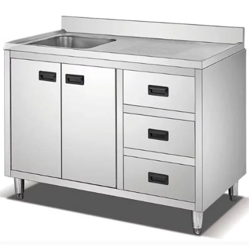 Commercial Kitchen Table - Zwaar uitgevoerde restaurantkeuken opbergtafel Onafhankelijke commerciële