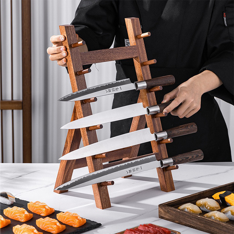 Commercial Kitchen Knife Storage - Japanse stijl sushi sashimi display messenhouder
