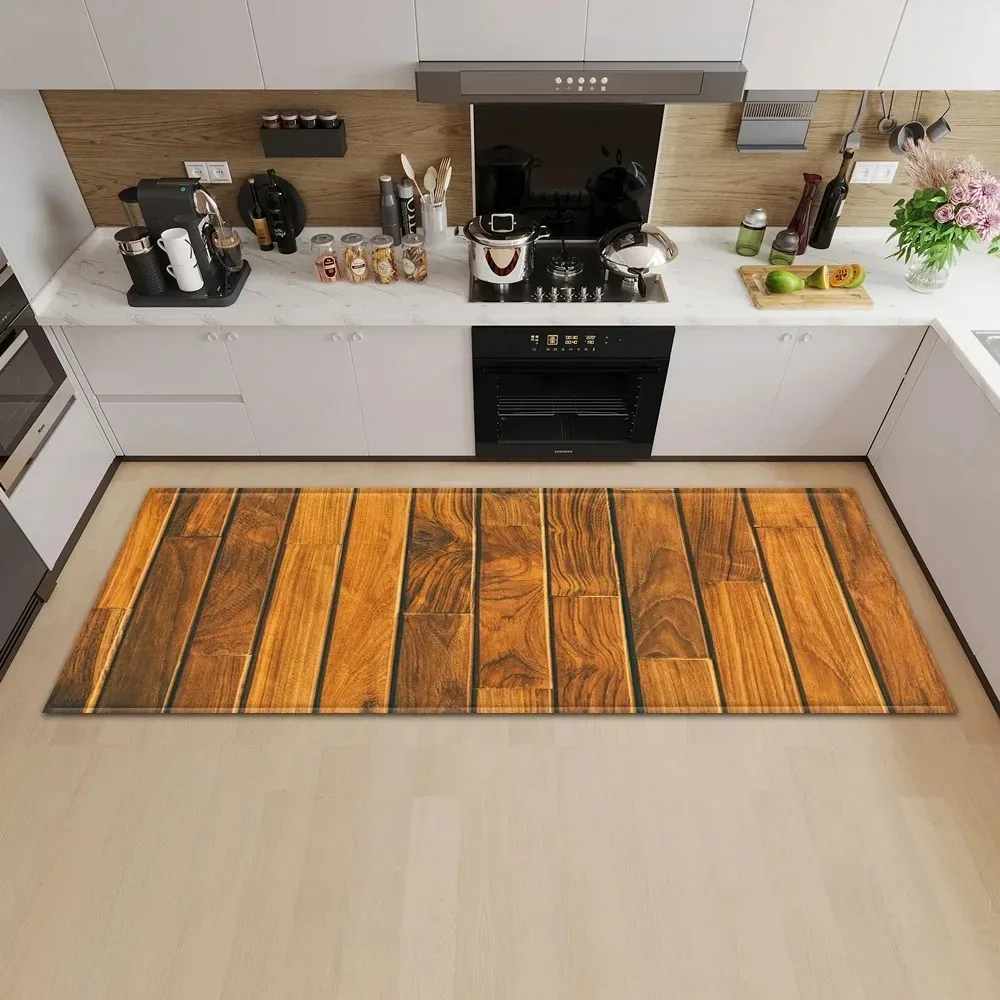 Commercial Kitchen Mats Anti Fatigue - Klassieke houtnerf bedrukte vloermat antislipmat voor