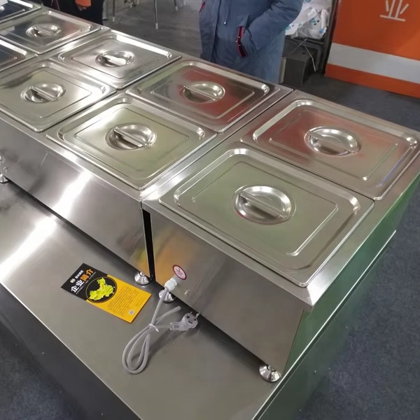 Bain Marie Food Warmer - T-serie commerciële keuken voedselverwarmer display toonbankapparatuur