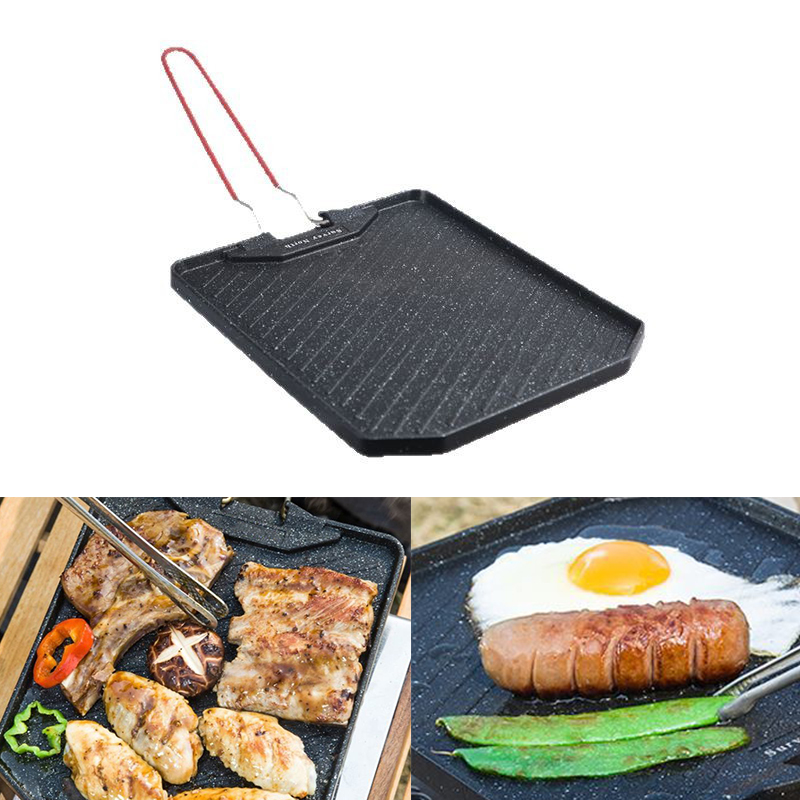 Rotary Bakery Oven - Outdoor camping barbecuepan Huishoudelijke koekenpan met