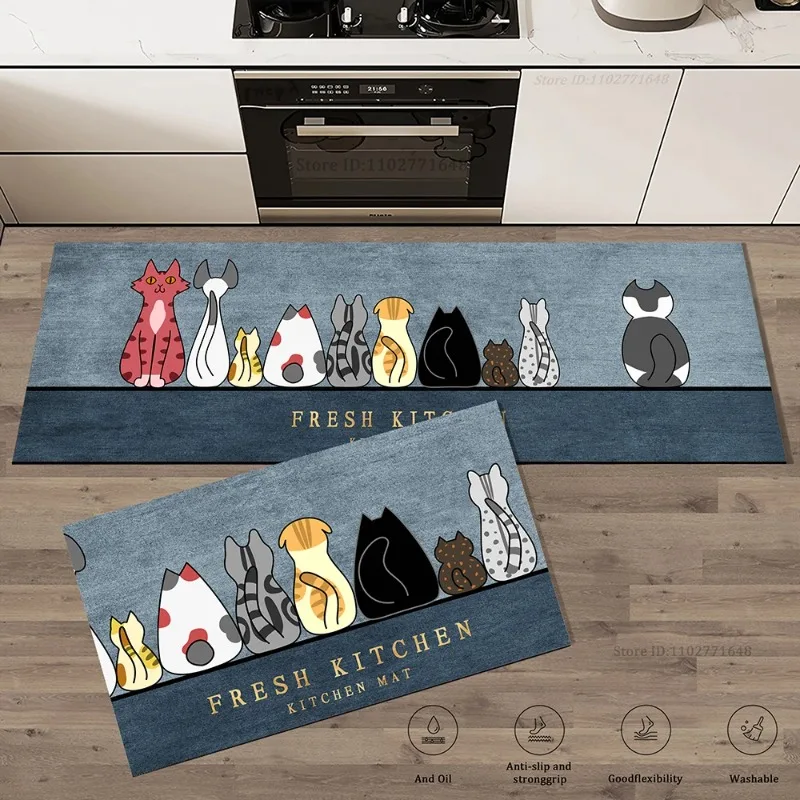 Commercial Kitchen Vinyl Flooring - Kat Keuken Hoek Lange Vloermat Absorberend