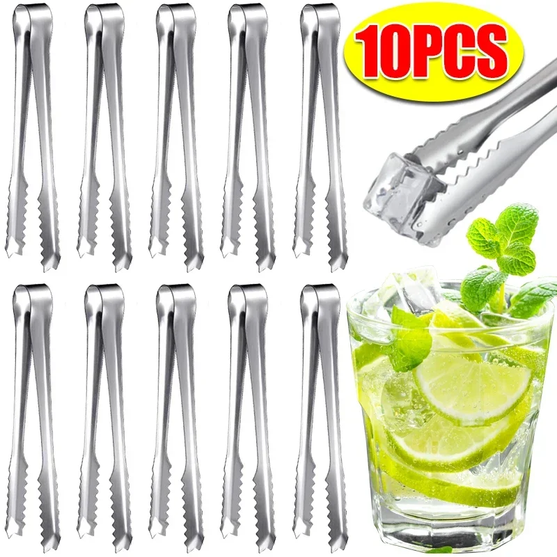 Commercial Kitchen Utensils - Roestvrijstalen ijstang Broodtaartklemmen Salade Koffie Suikerblokjes