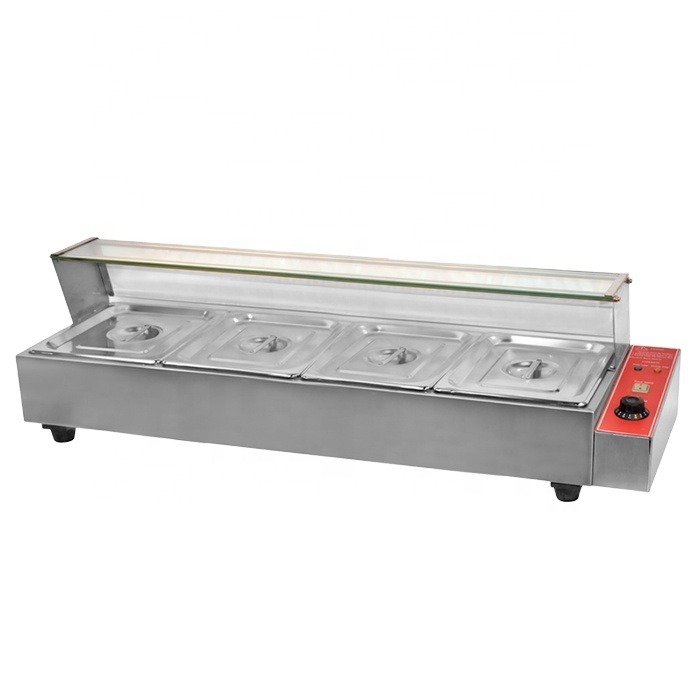 Bain Marie Food Warmer - Commerciële elektrische soepketel Display Bain Marie