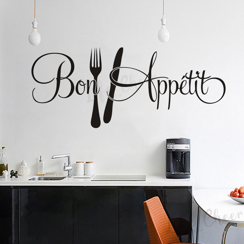 Franse Bon Appétit Quote Muurs - Commercial Kitchen Tiles recensie en prijs
