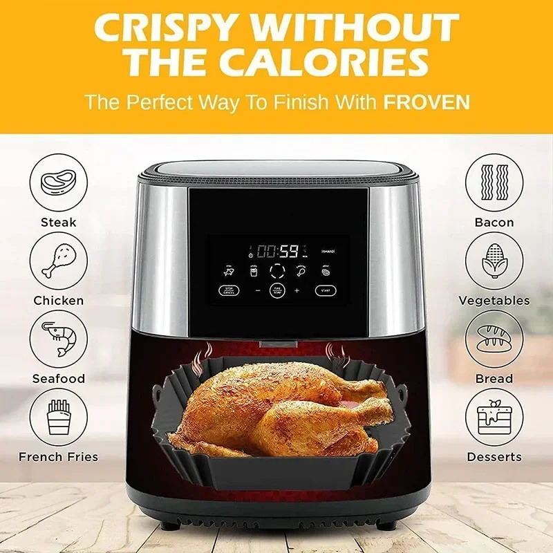1PC siliconen luchtfriteuseman - Commercial Kitchen Cooking recensie en prijs