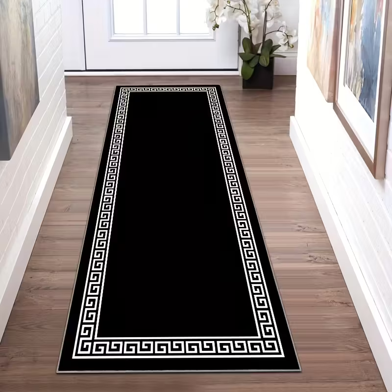 Zwart-wit Grieks sleutelmotief - Commercial Kitchen Mats Anti Fatigue recensie en prijs