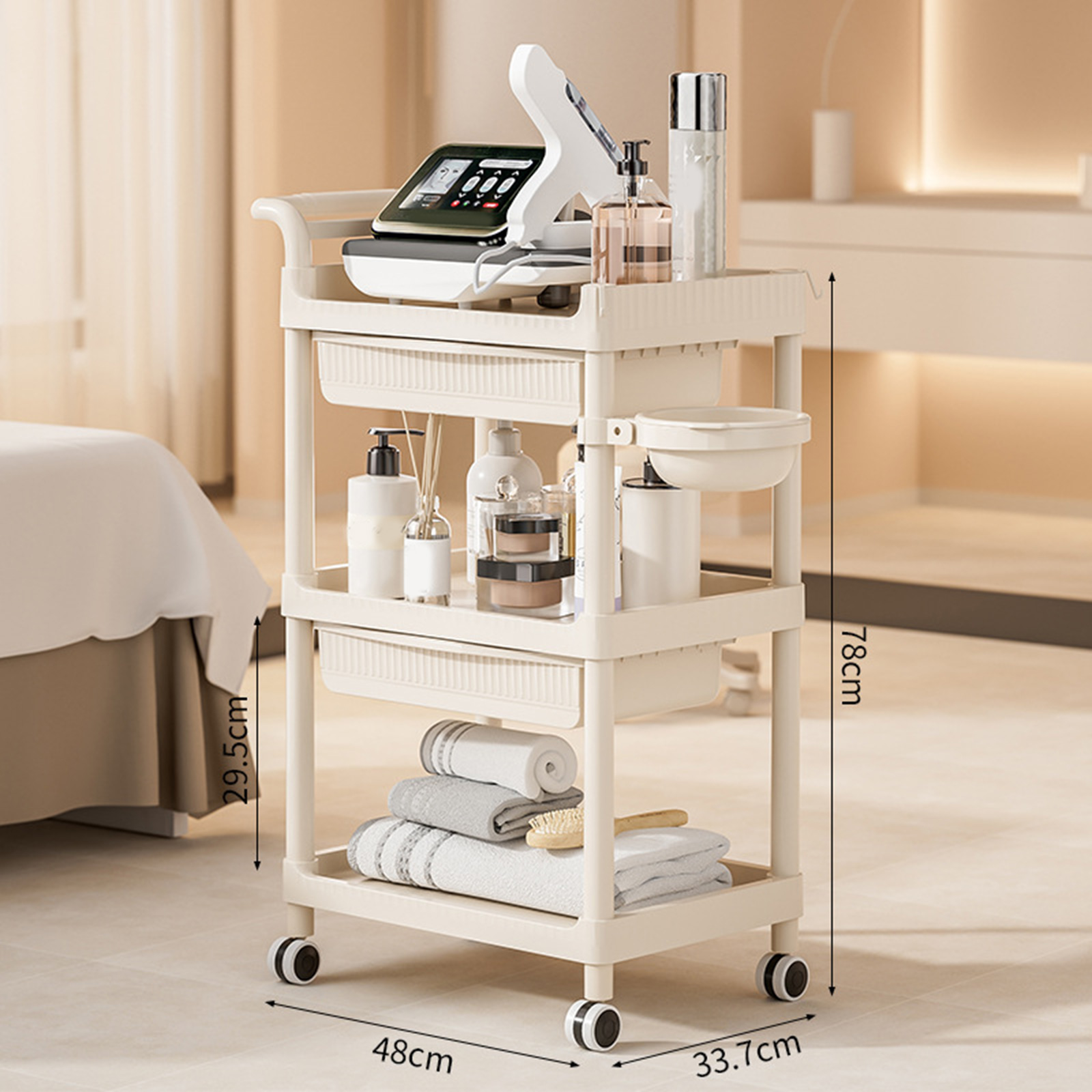 3-laags trolley schoonheidssal - Commercial Kitchen Management recensie en prijs