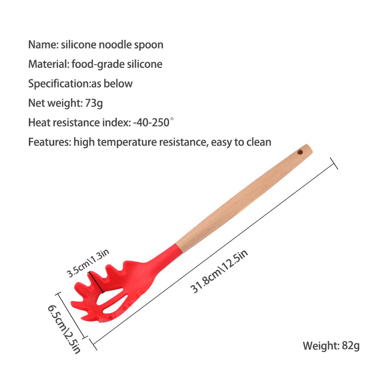 Siliconen Noodle Scoop Spaghet - Commercial Kitchen Utensils recensie en prijs