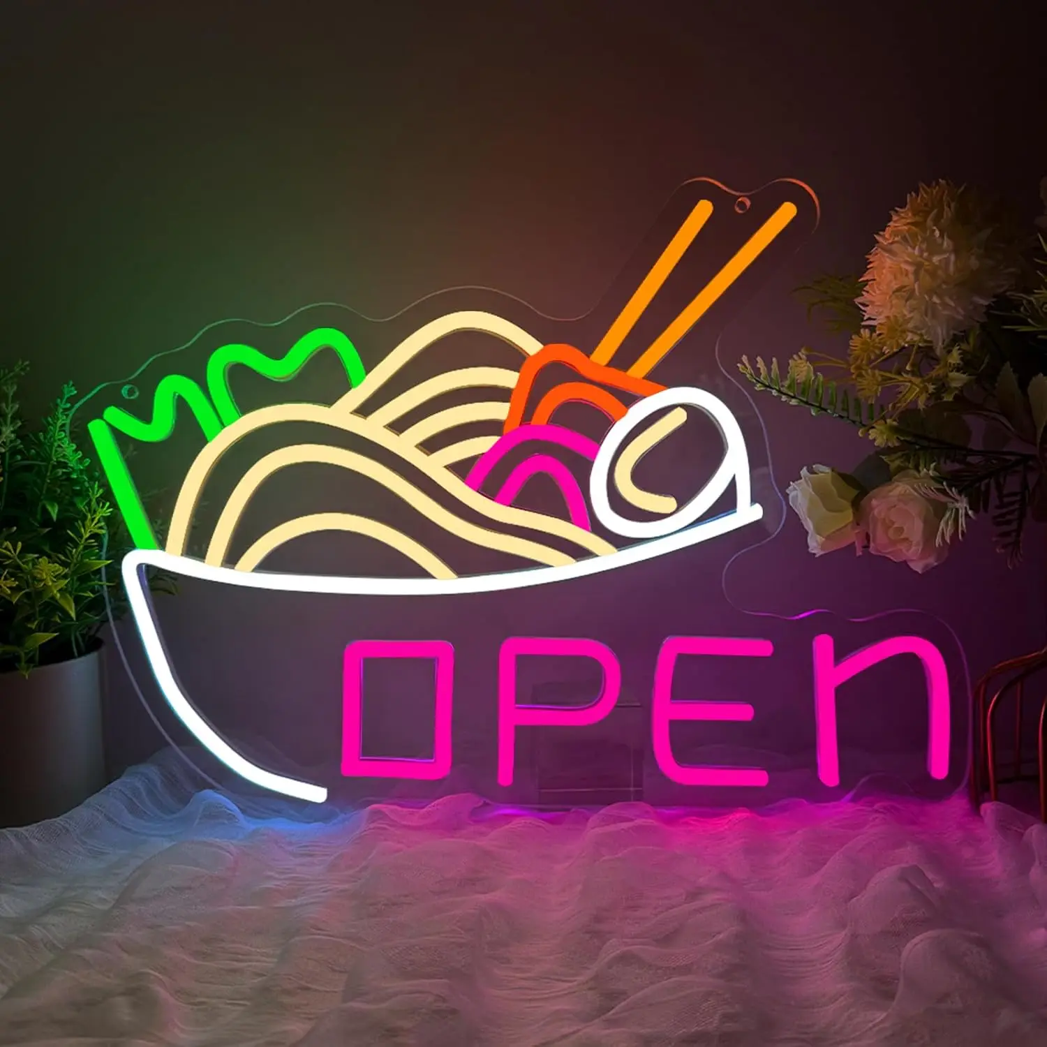 Ramen Bowl Neon Light Open LED - Commercial Kitchen Japanese recensie en prijs