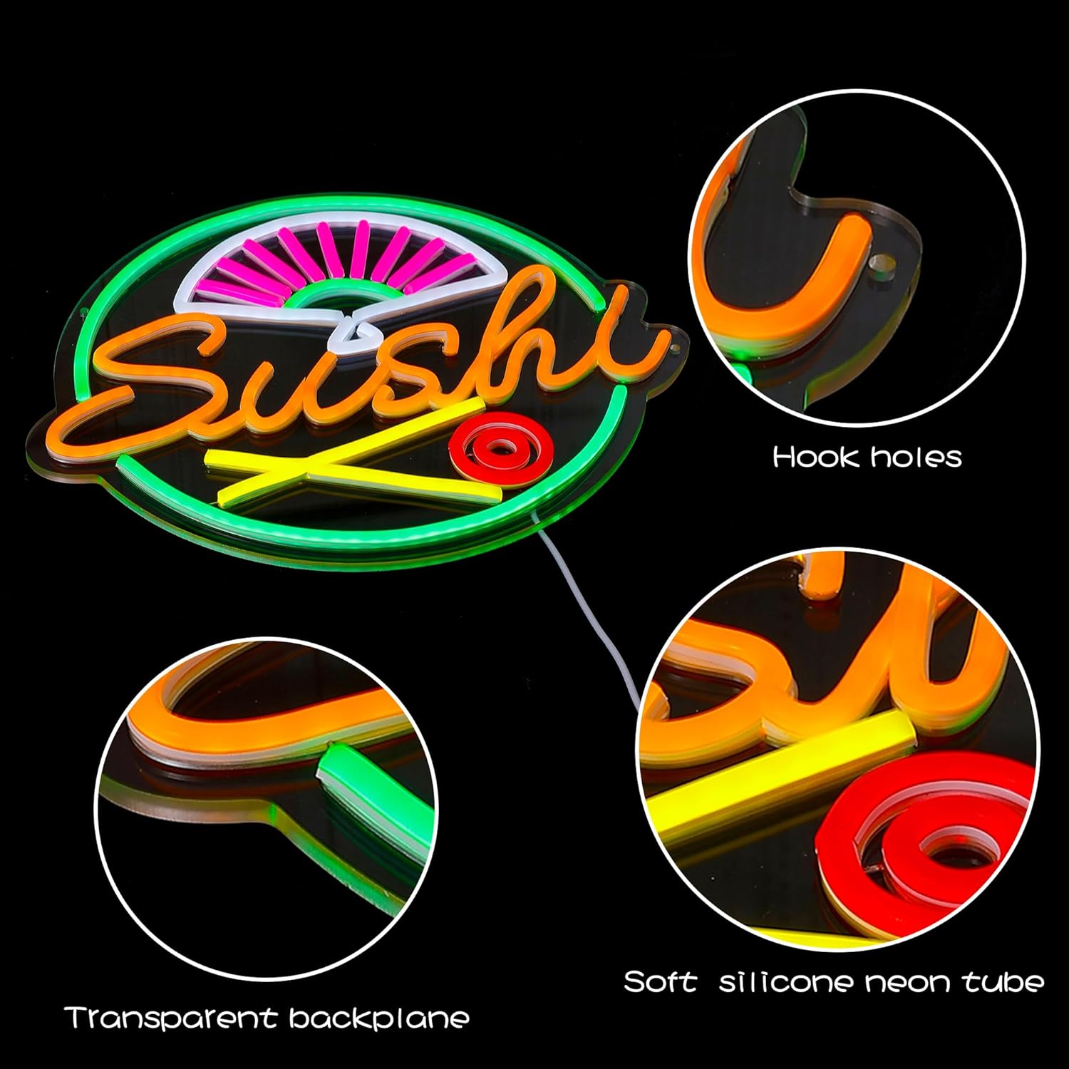 Sushi Neon Sign voor Wall Deco - Commercial Kitchen Japanese recensie en prijs