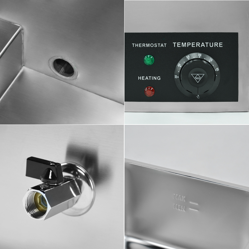 Roestvrijstalen elektrische vo - Bain Marie Food Warmer recensie en prijs